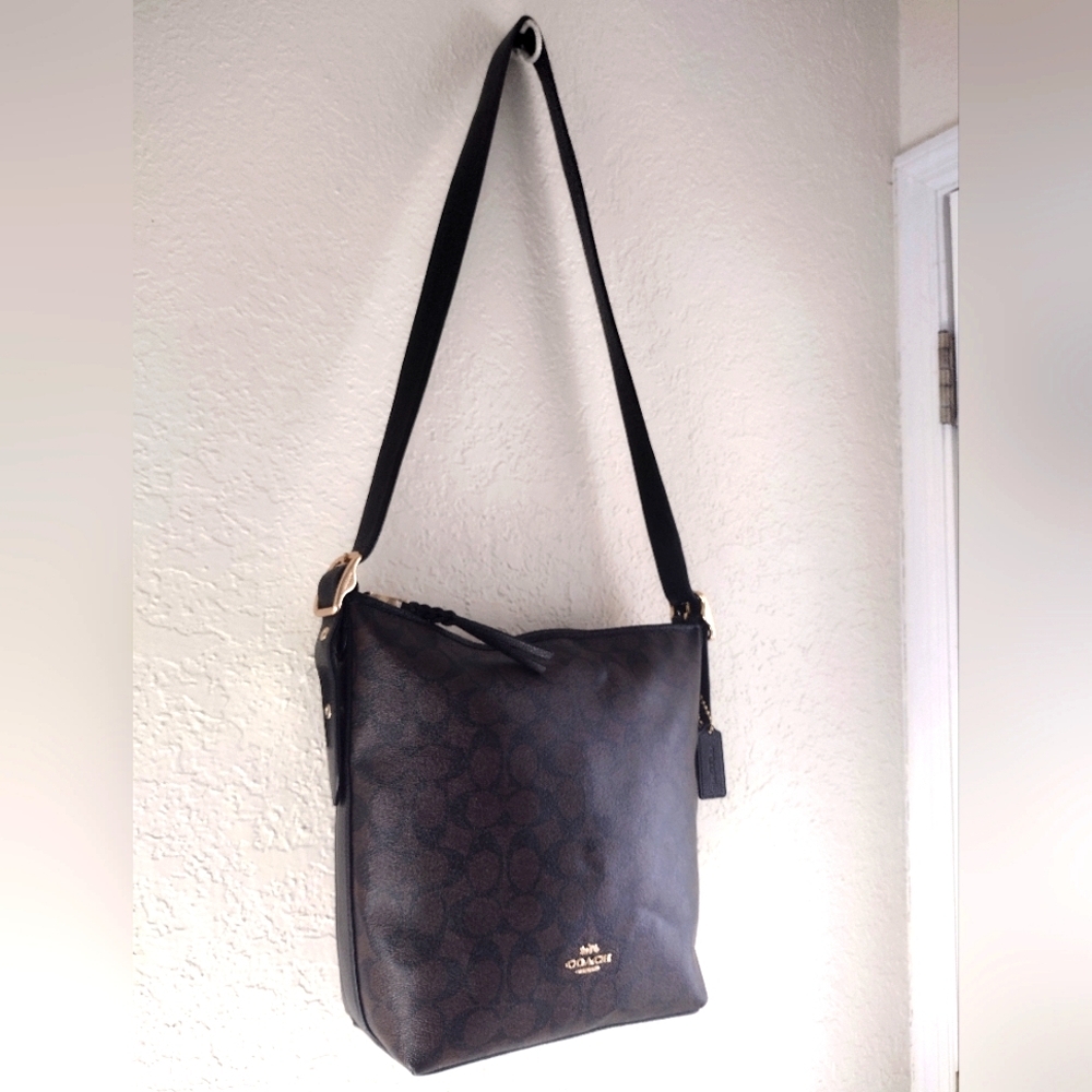 Coach Signature Canvas Val Duffle Bag NWT Sold - Picture 9 of 16